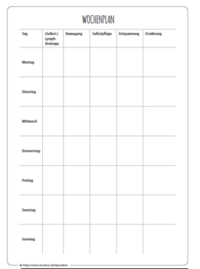 Wochenplan
