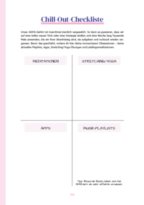 Chill-Out-Checkliste
