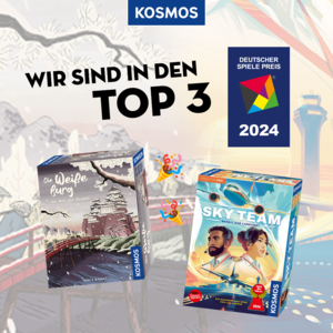 Deutscher Spiele Preis 2024: KOSMOS mit zwei Spielen unter den Top 3
