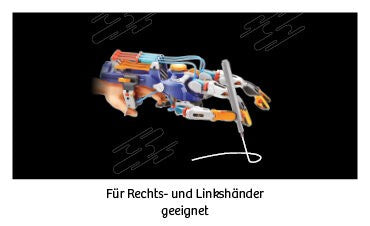 Für Rechts- und Linkshänder geeignet