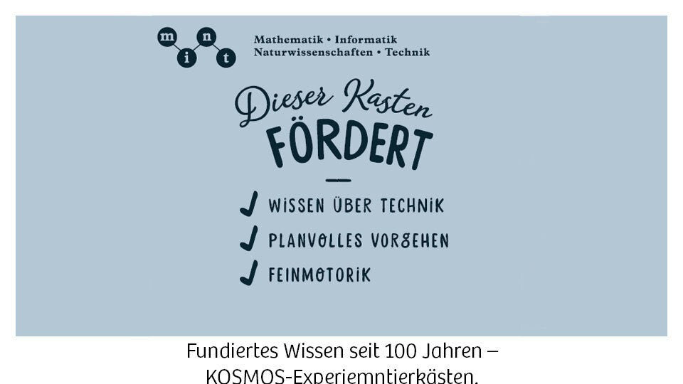 KOSMOS Experimentierkästen – Fragen stellen und Antworten finden