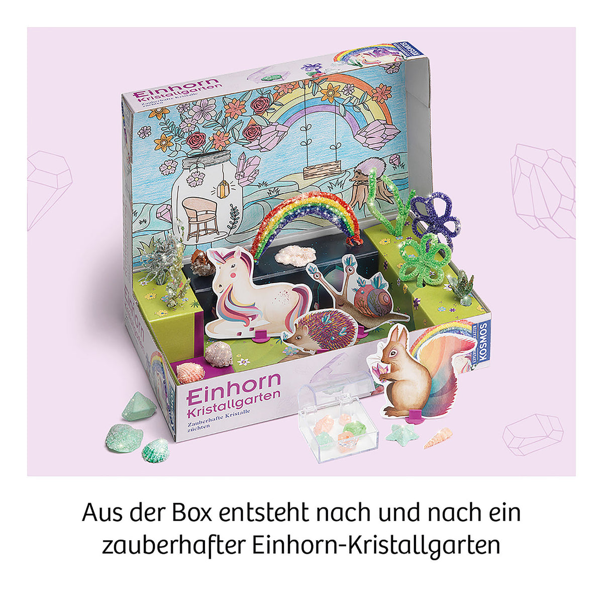 Einhorn-Kristall-Garten