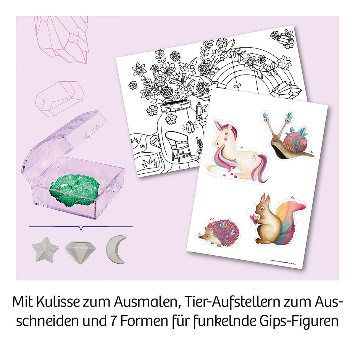 Einhorn-Kristall-Garten