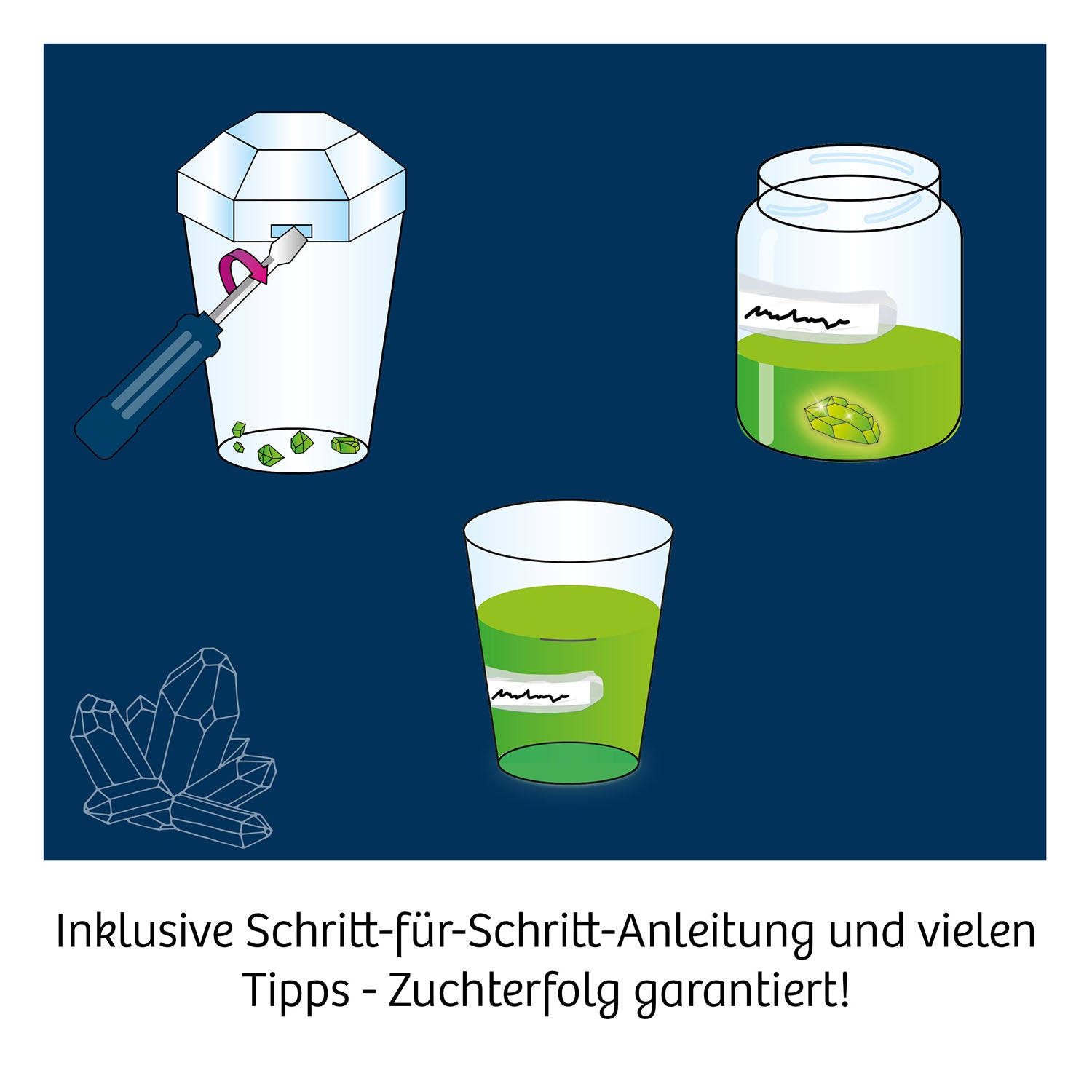 Grüne Kristalle