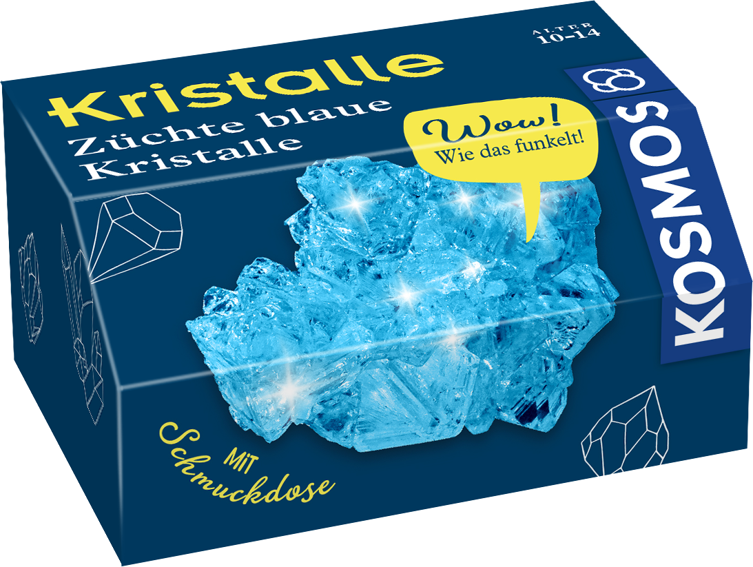 Kristalle blau