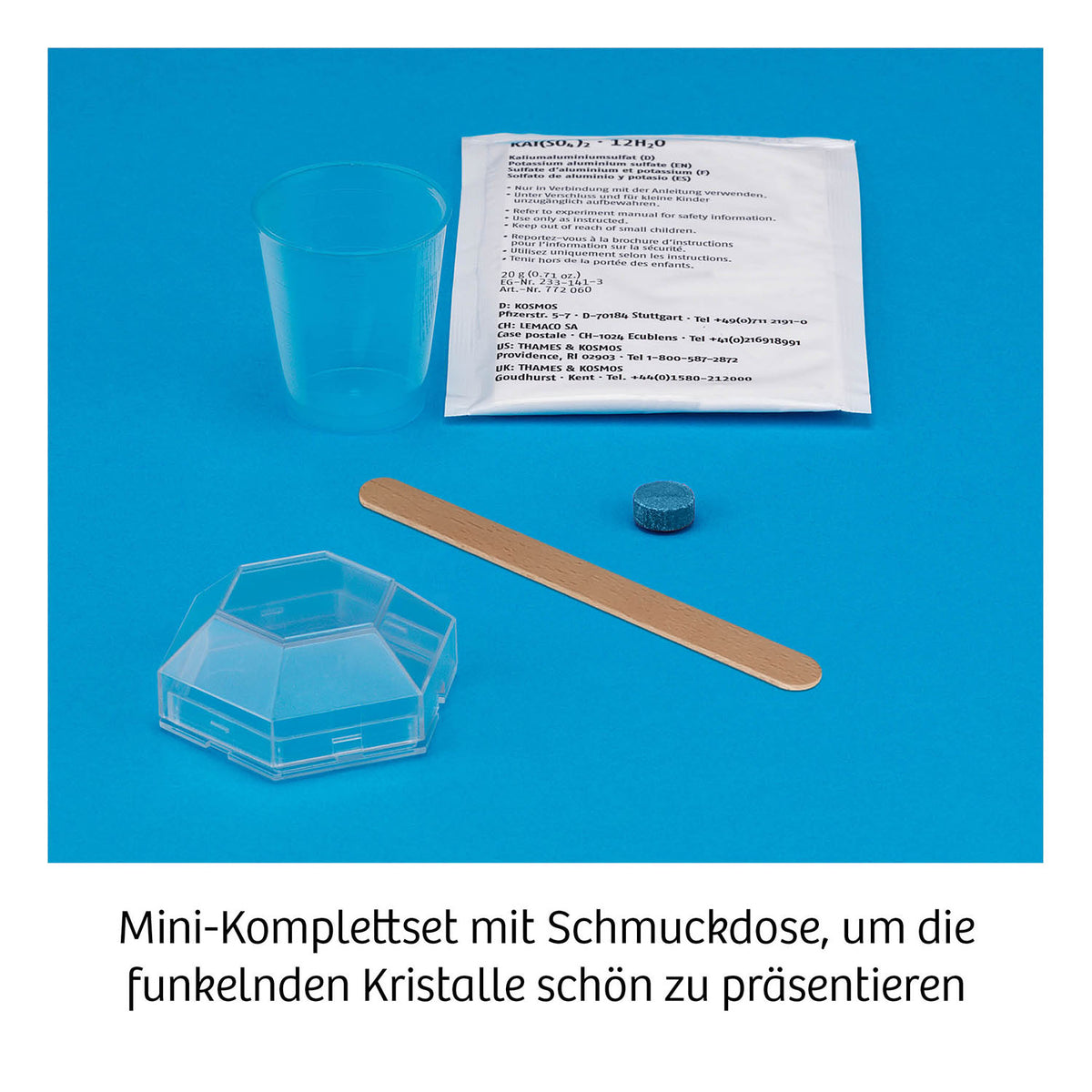 Kristalle blau