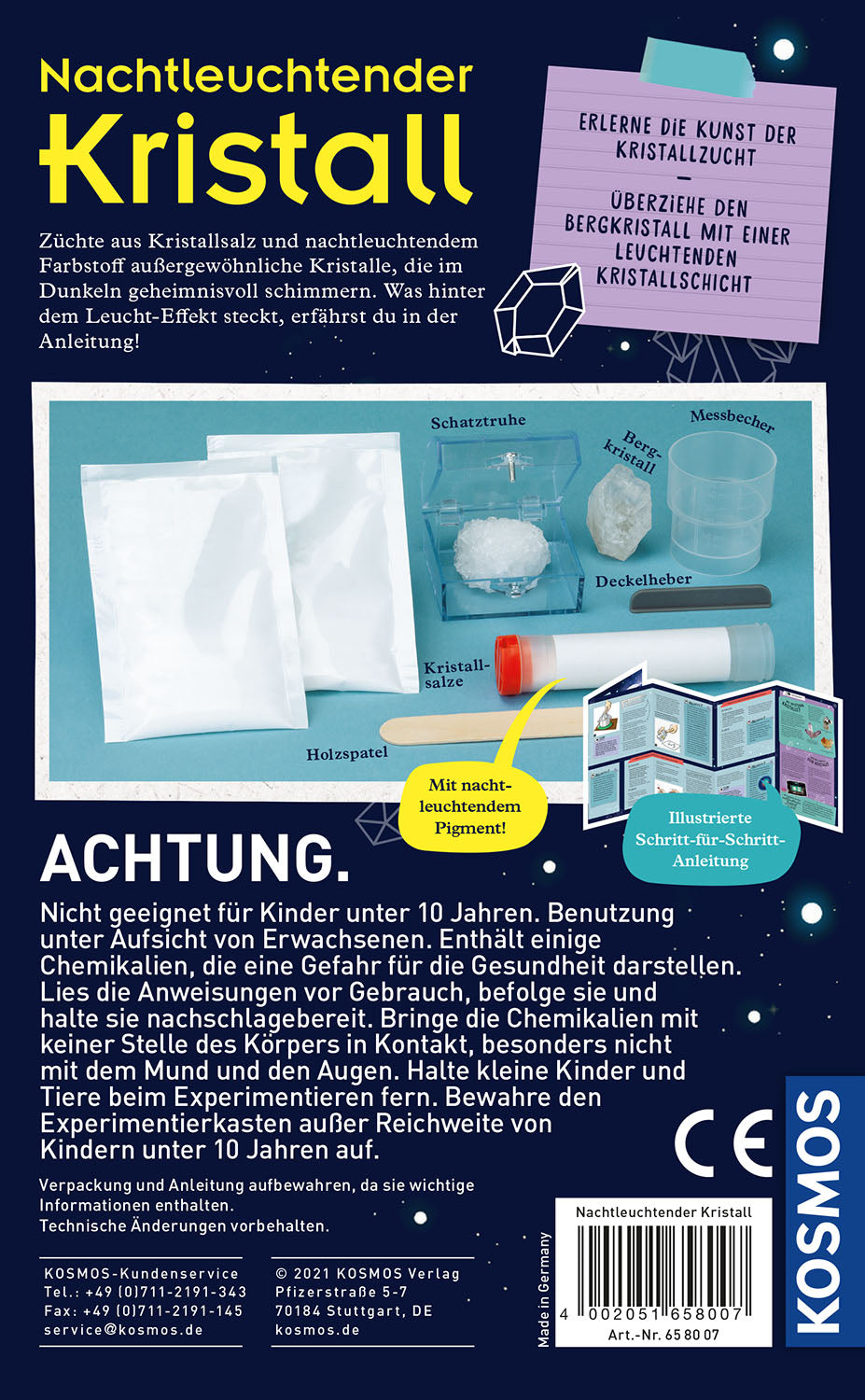 Nachtleuchtender Kristall