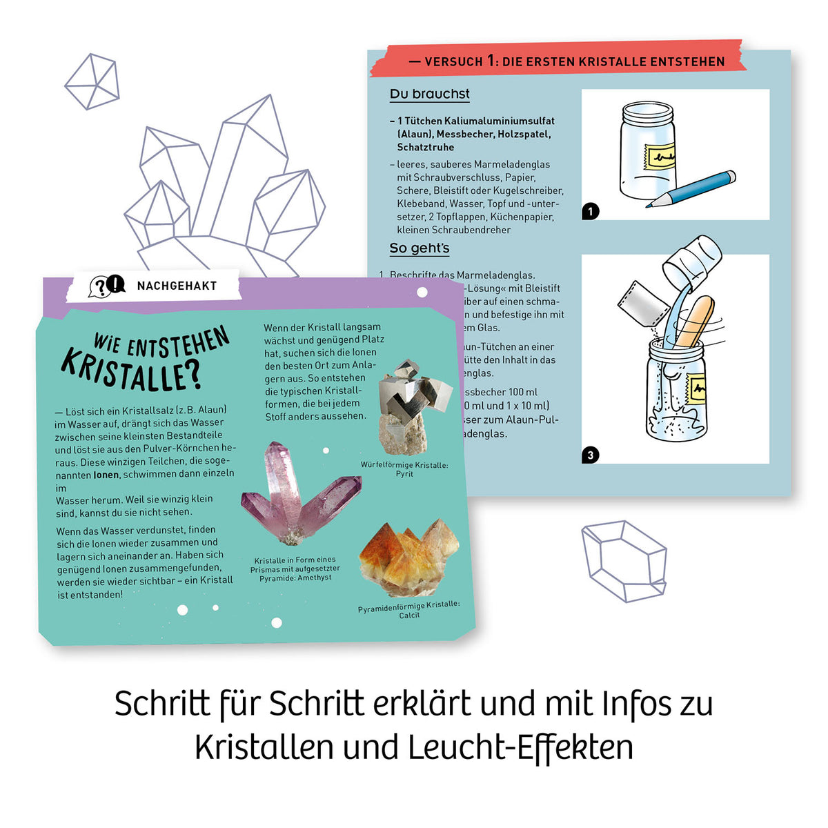 Nachtleuchtender Kristall