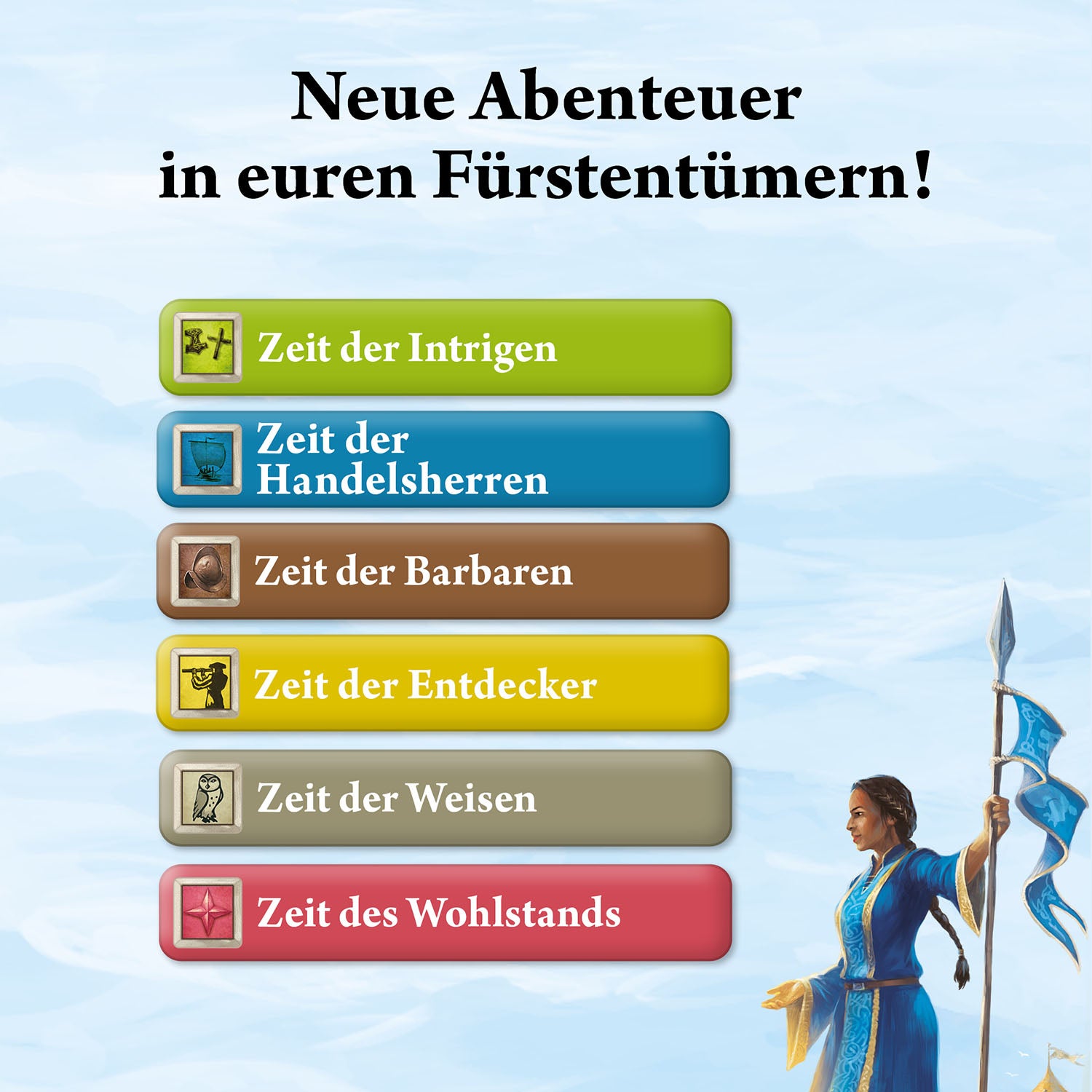 Catan - Erweiterung für das Duell - Finstere & Goldene Zeiten