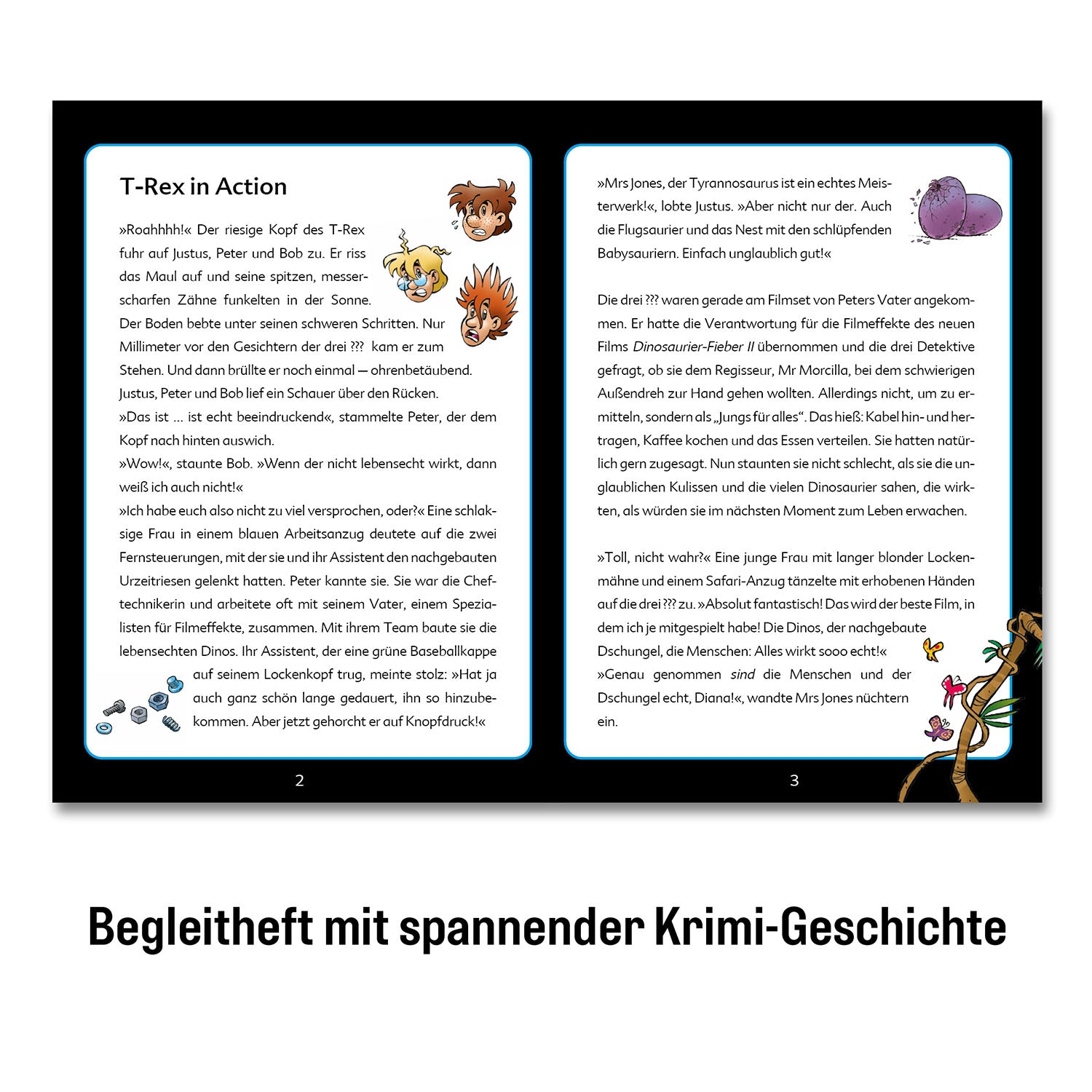 Krimi-Puzzle: Die drei ??? Kids - T-Rex in Action