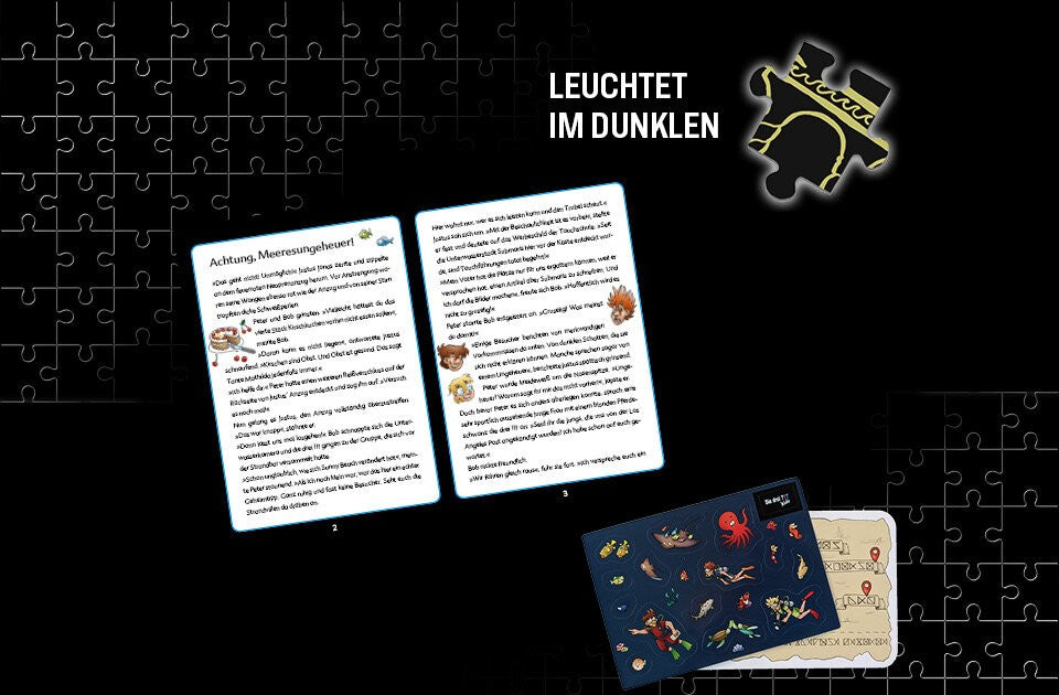 Das steckt im Krimi Puzzle Die drei ??? Kids – Achtung, Meeresungeheuer!