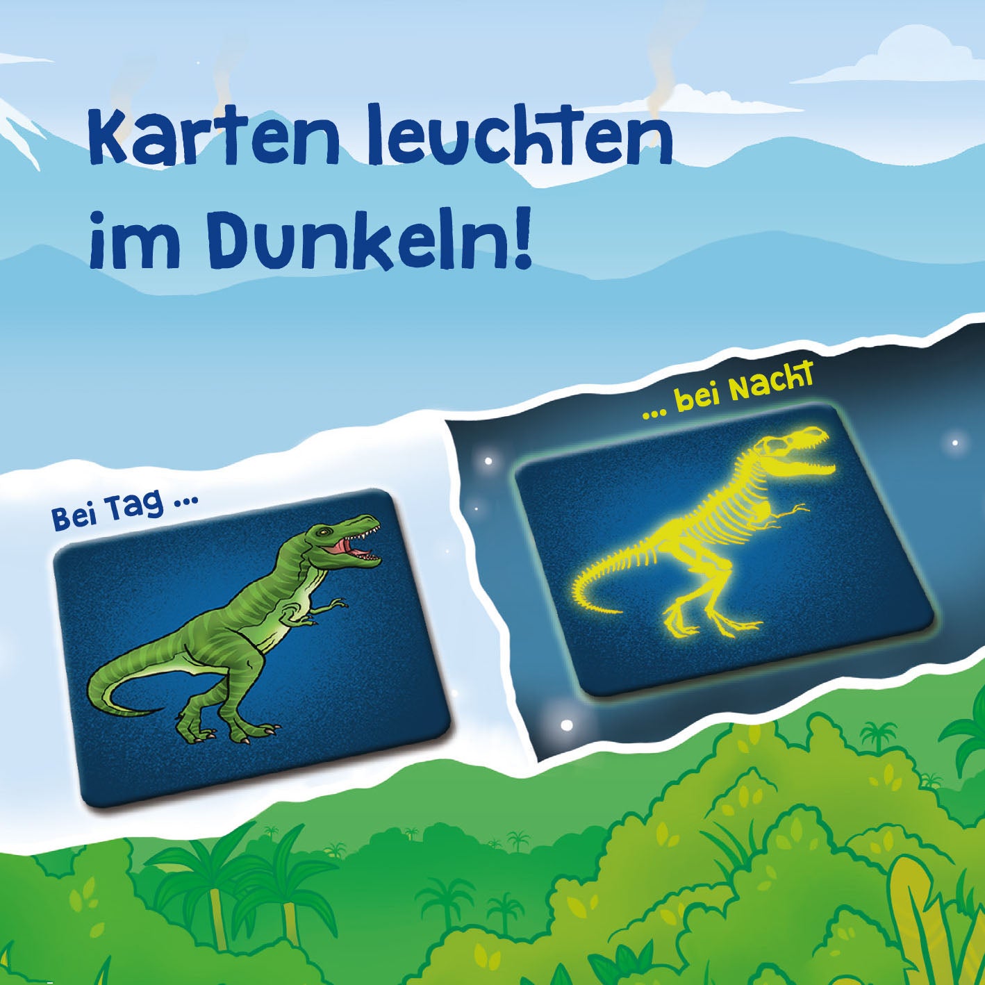 Which dino is glowing there?