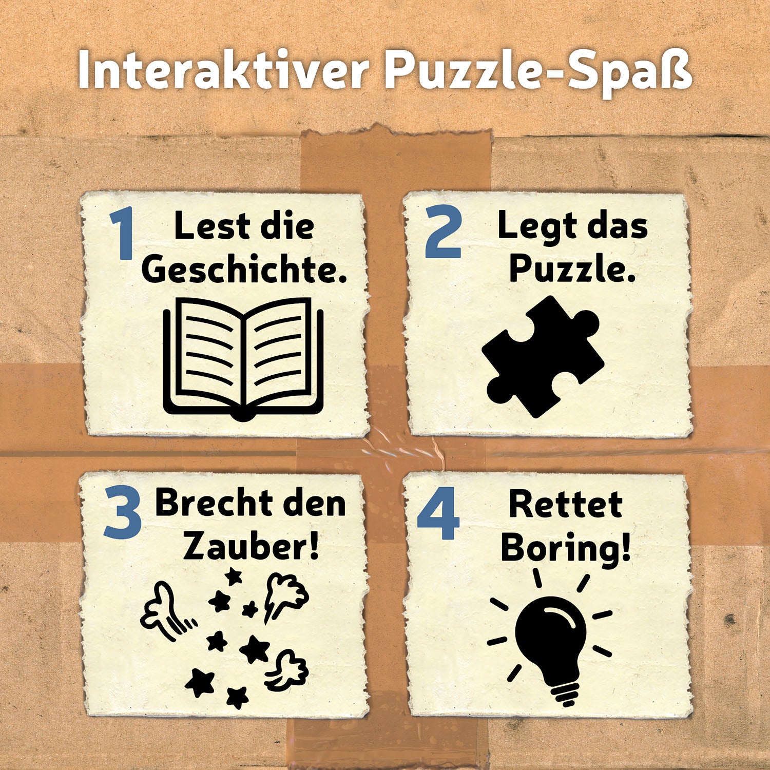 Story-Puzzle: Bitte nicht öffnen - Flauschig!