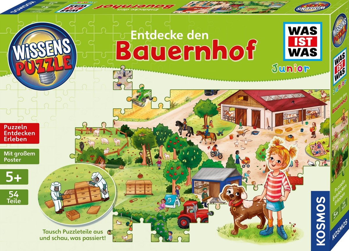 Wissenspuzzle: WAS IST WAS junior - Entdecke den Bauernhof