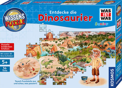 WAS IST WAS Dinosaurier Wissenspuzzle gewinnt den Deutschen Spielzeugpreis 2022 in der Kategorie „Alles fürs Kinderherz“