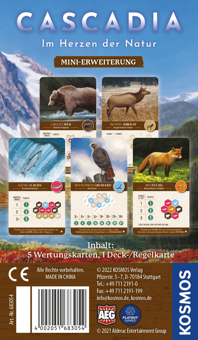 Cascadia – Im Herzen der Natur – Promokarten