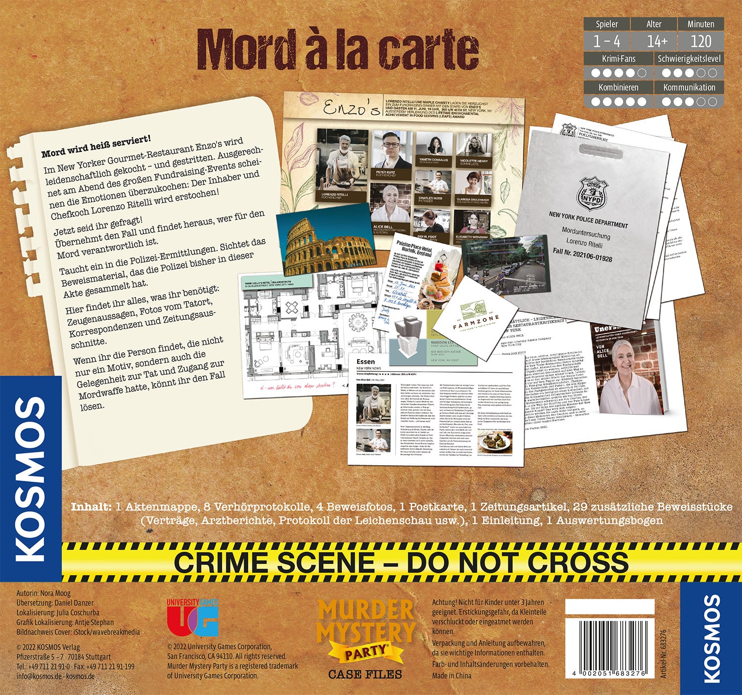 Murder Mystery Case Files Murder à la Carte
