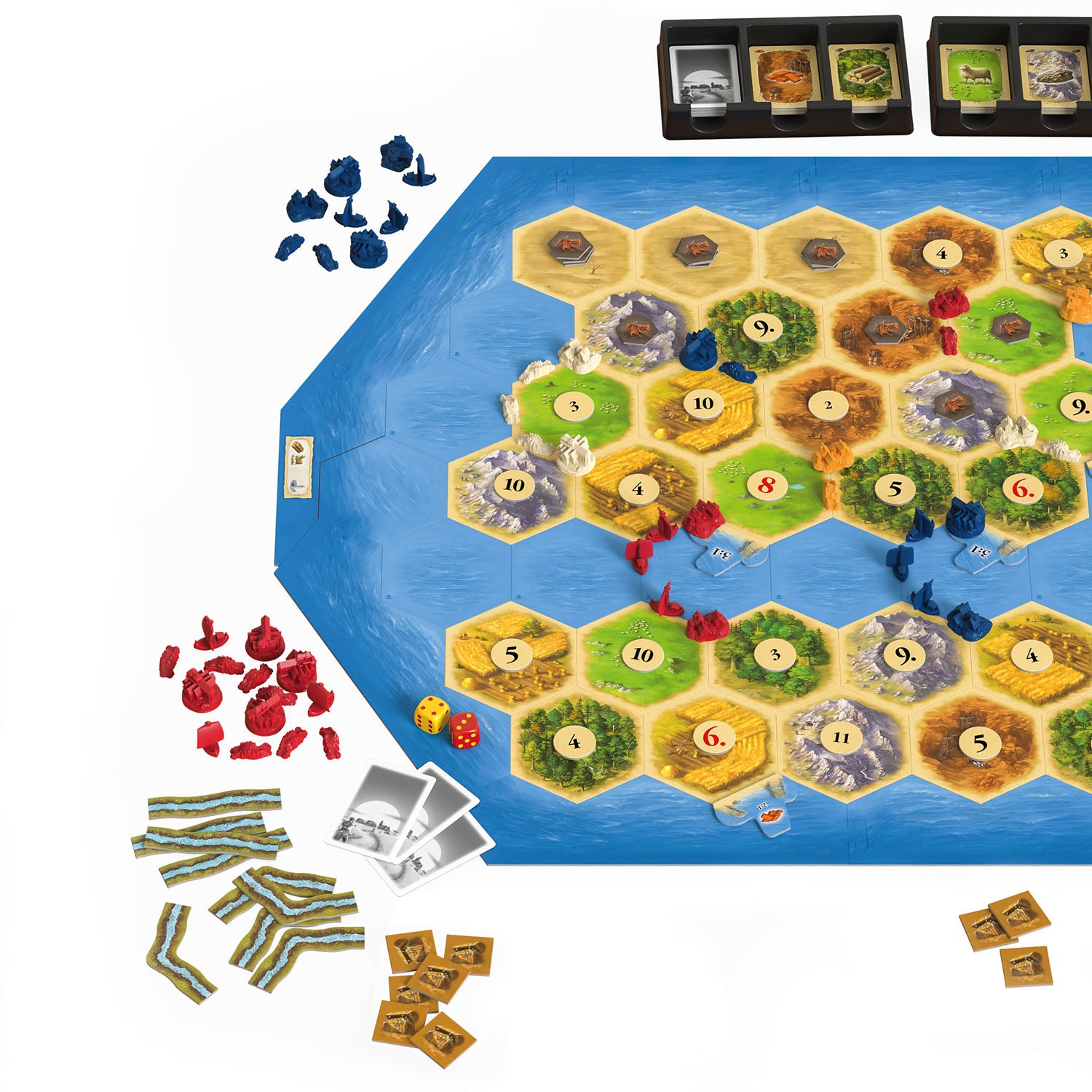 CATAN - Szenarien für Erweiterungen - Schätze, Drachen & Entdecker
