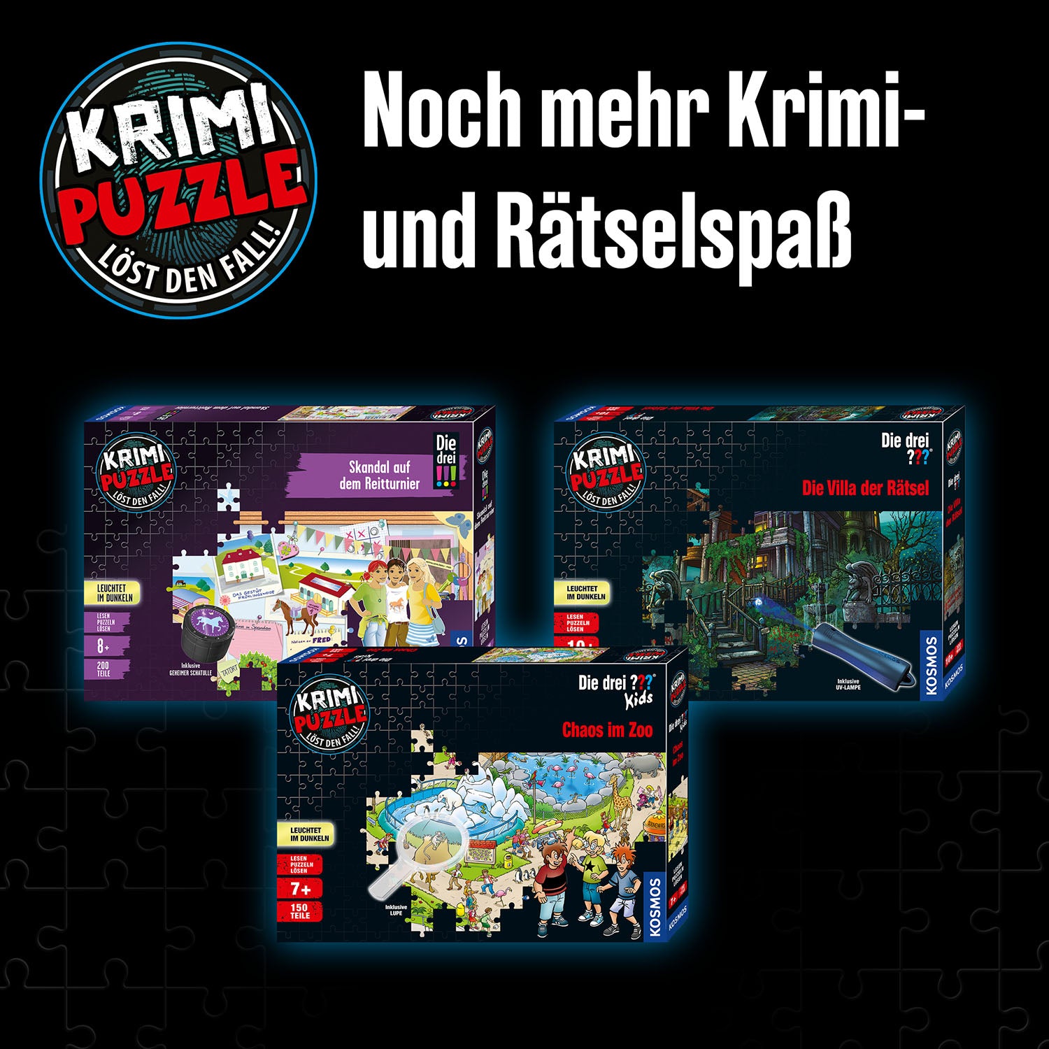 Krimi-Puzzle: Die drei ??? Kids - Vorsicht, Glibberfalle!