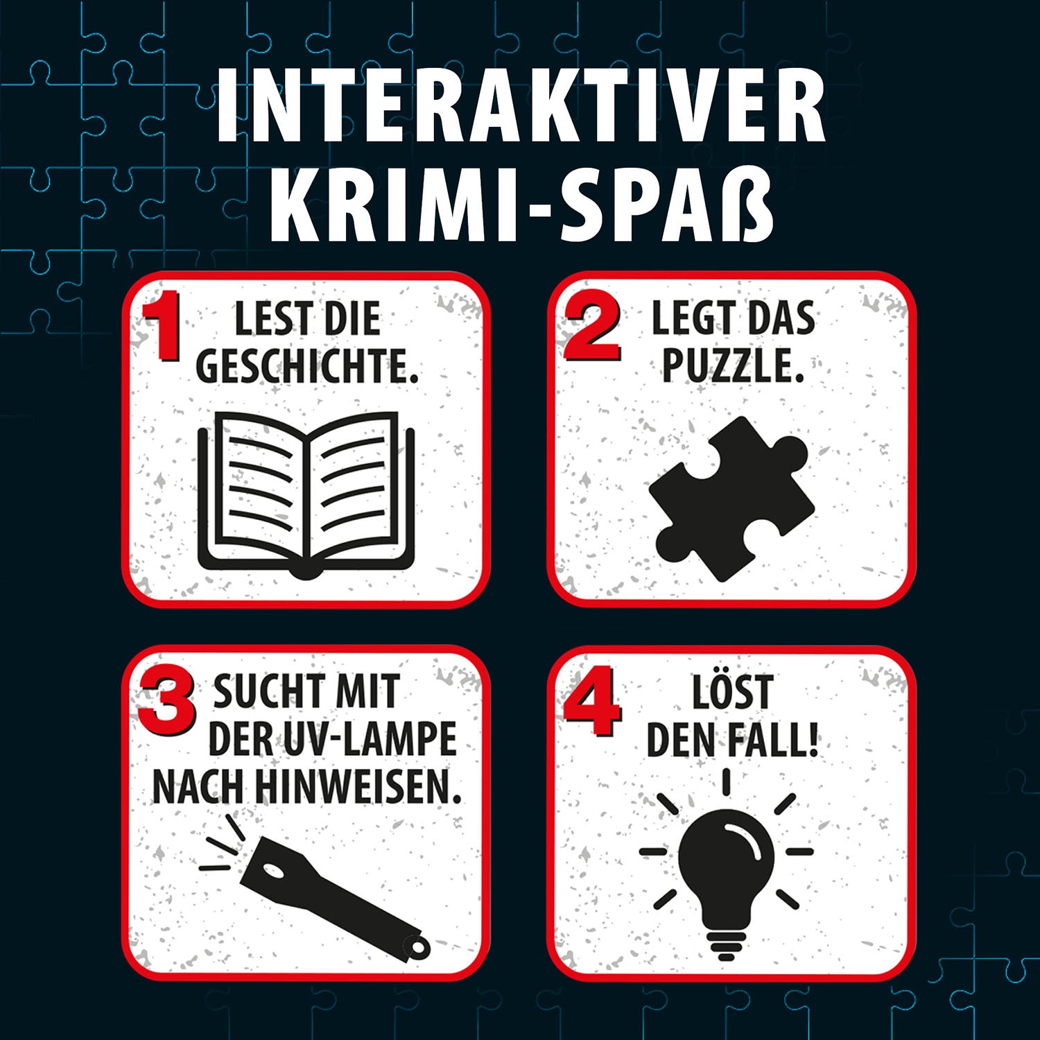 Krimi-Puzzle: Die drei ??? - Das Echo der Finsternis