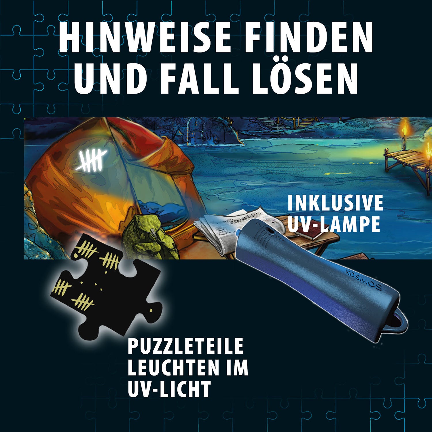 Krimi-Puzzle: Die drei ??? - Das Echo der Finsternis