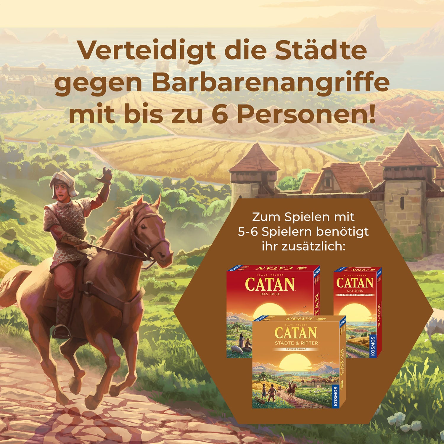 CATAN - Städte & Ritter - 5-6 Personen Erweiterung