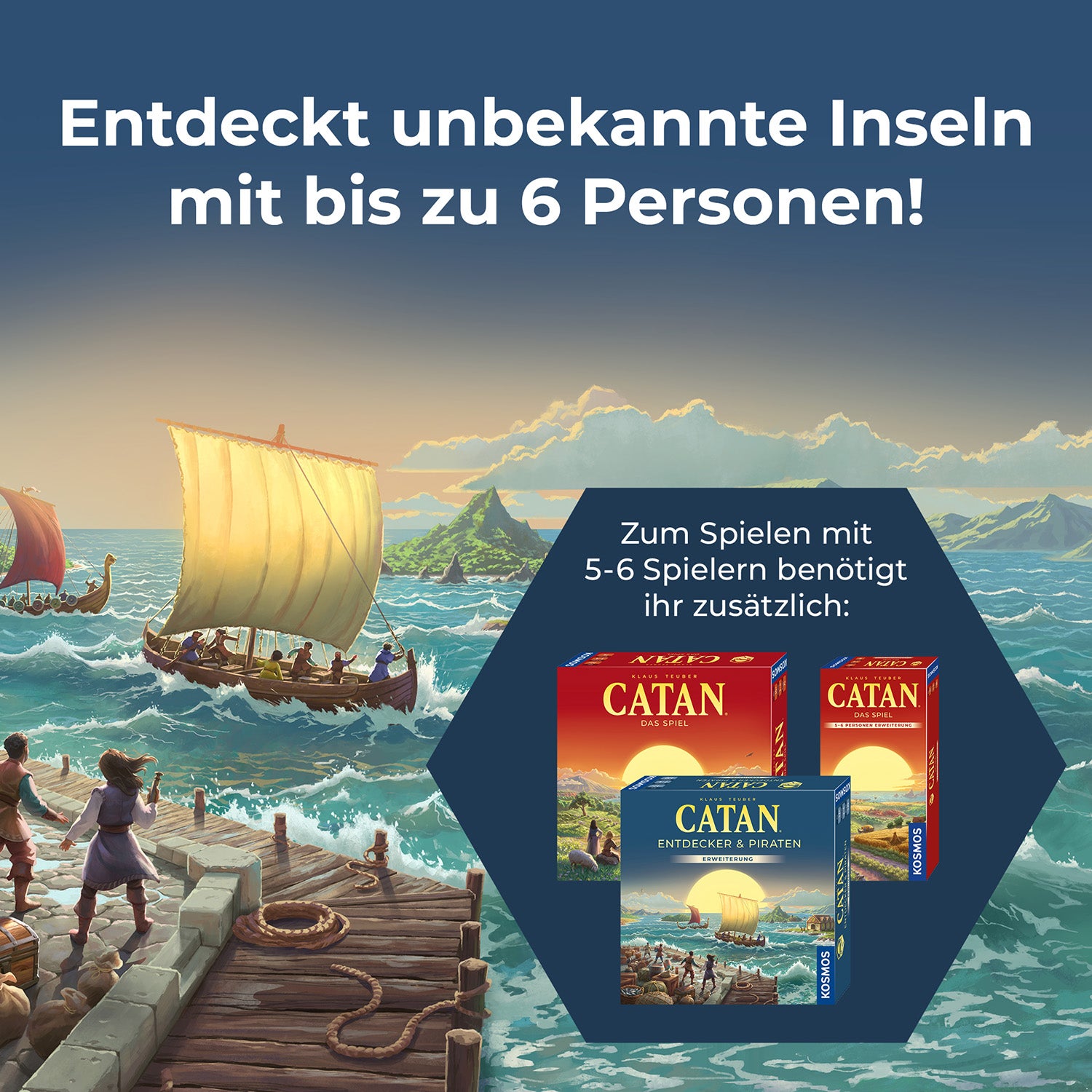 CATAN - Entdecker & Piraten - 5-6 Personen Erweiterung
