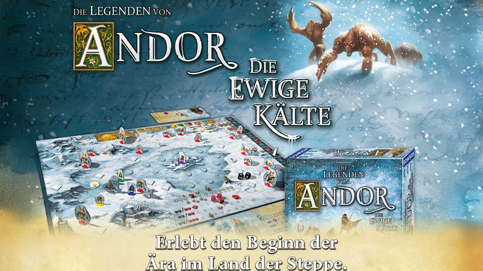 Spielt den eigenständigen ersten Teil der neuen Ära: "Die Legenden von Andor - Die ewige Kälte"