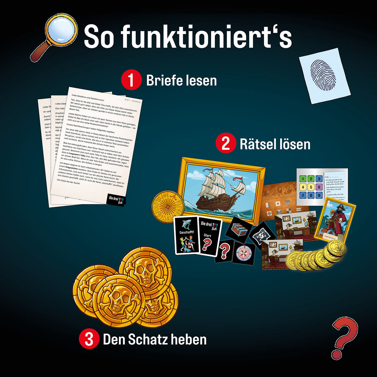 Die drei ??? Kids: Deine Schnitzeljagd - Das Gold der Piraten