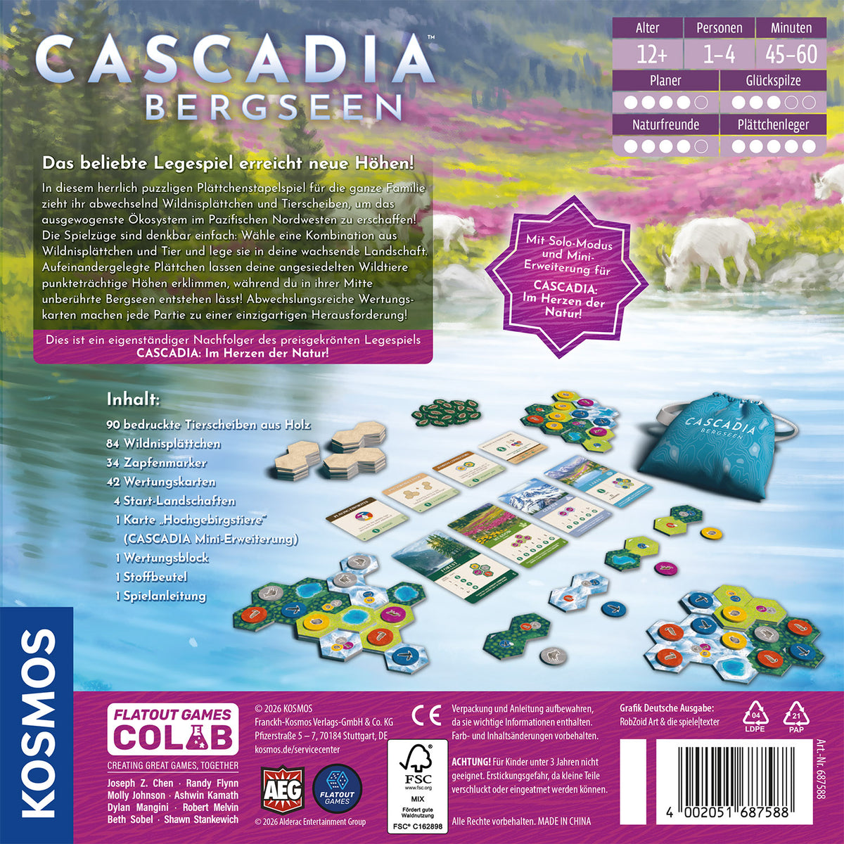 Cascadia mountain lakes