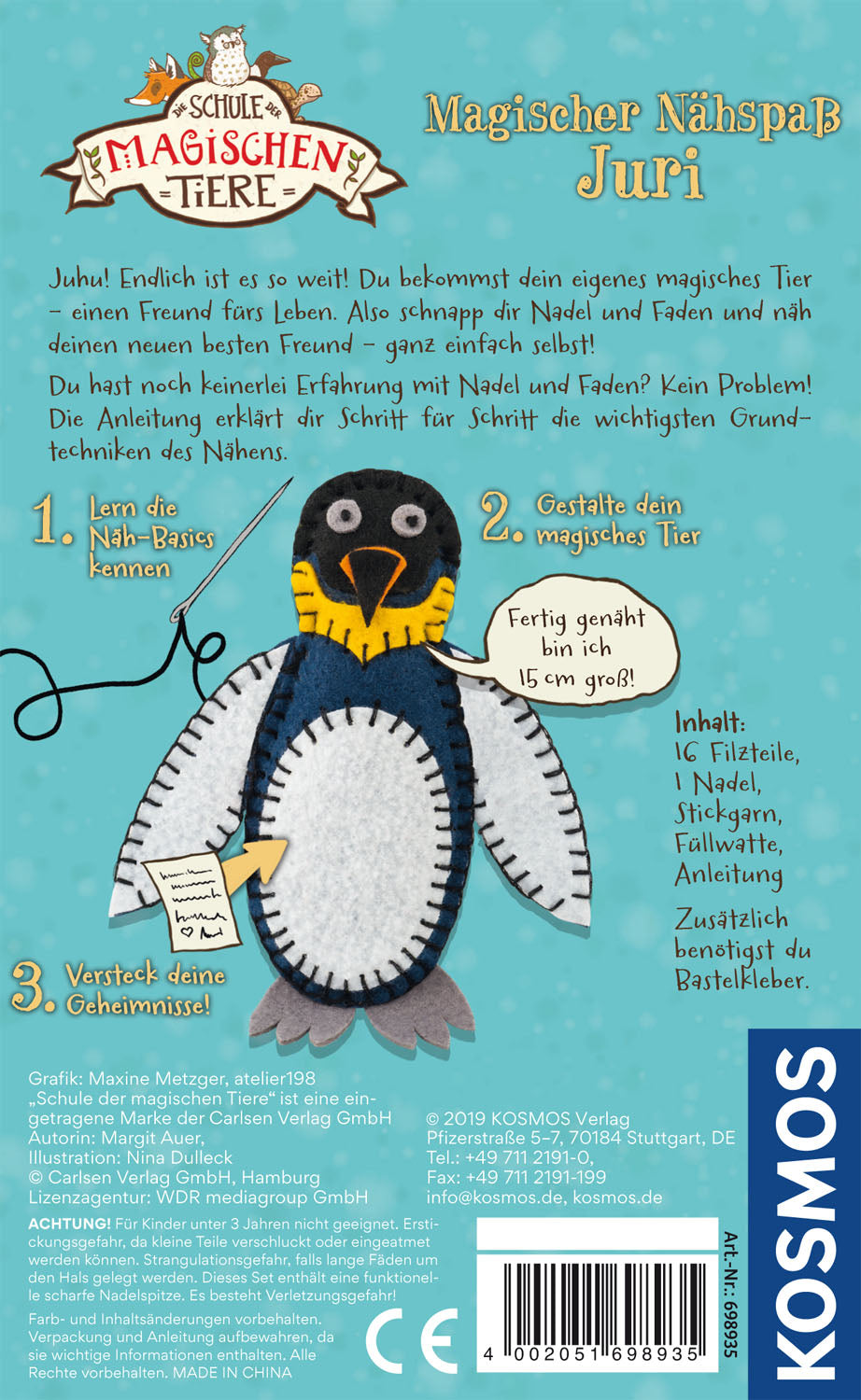 Die Schule der magischen Tiere - Magischer Nähspaß Juri