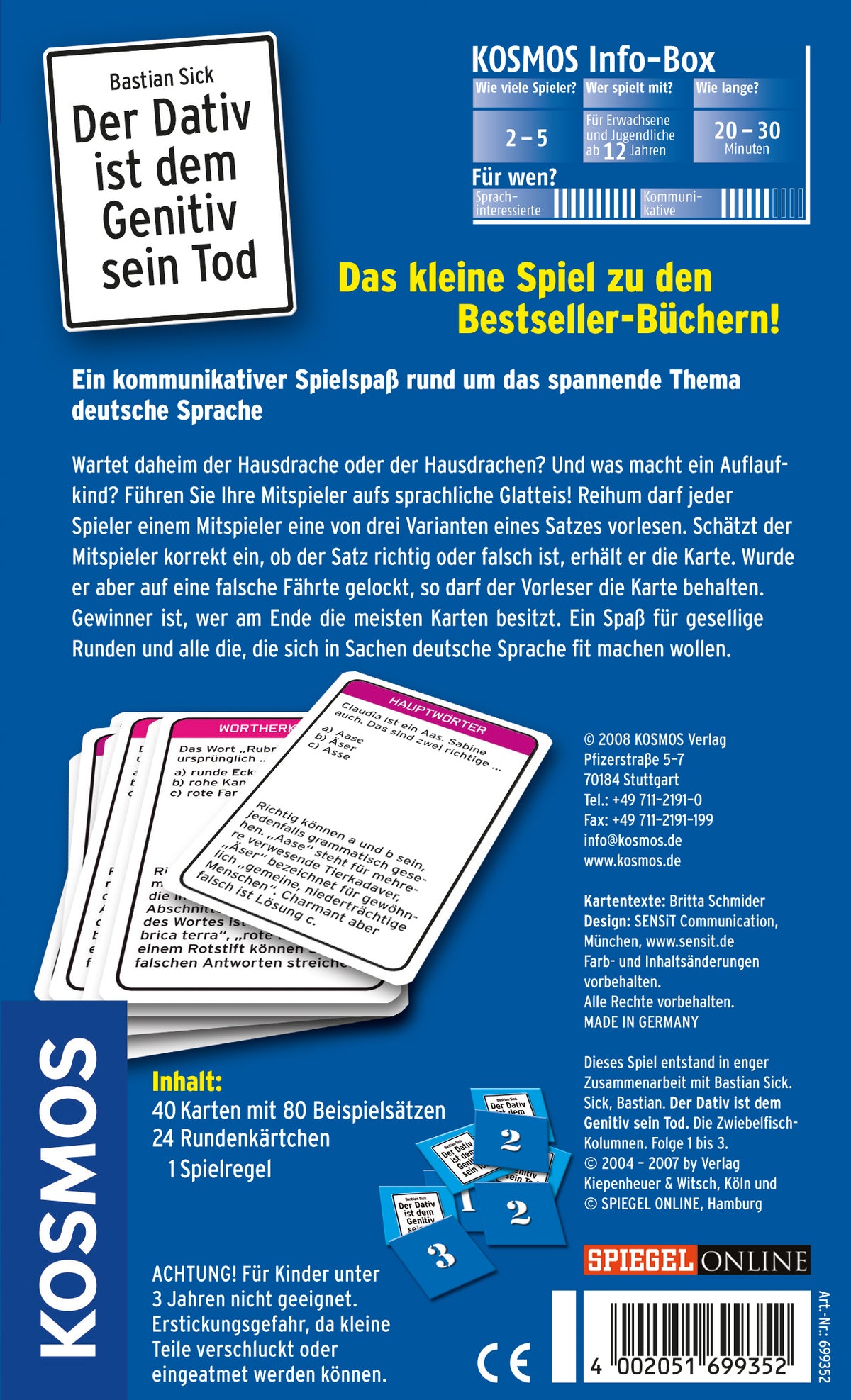 Der Dativ ist dem Genitiv sein Tod - Mitbringspiel
