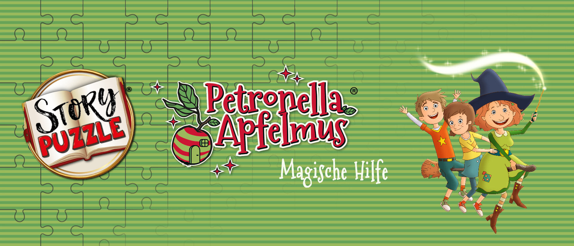 Story-Puzzle: Petronella Apfelmus Banner