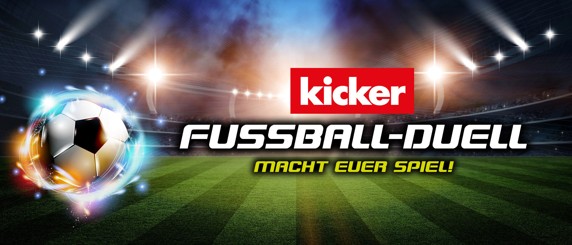 Kicker Fußball-Duell Banner