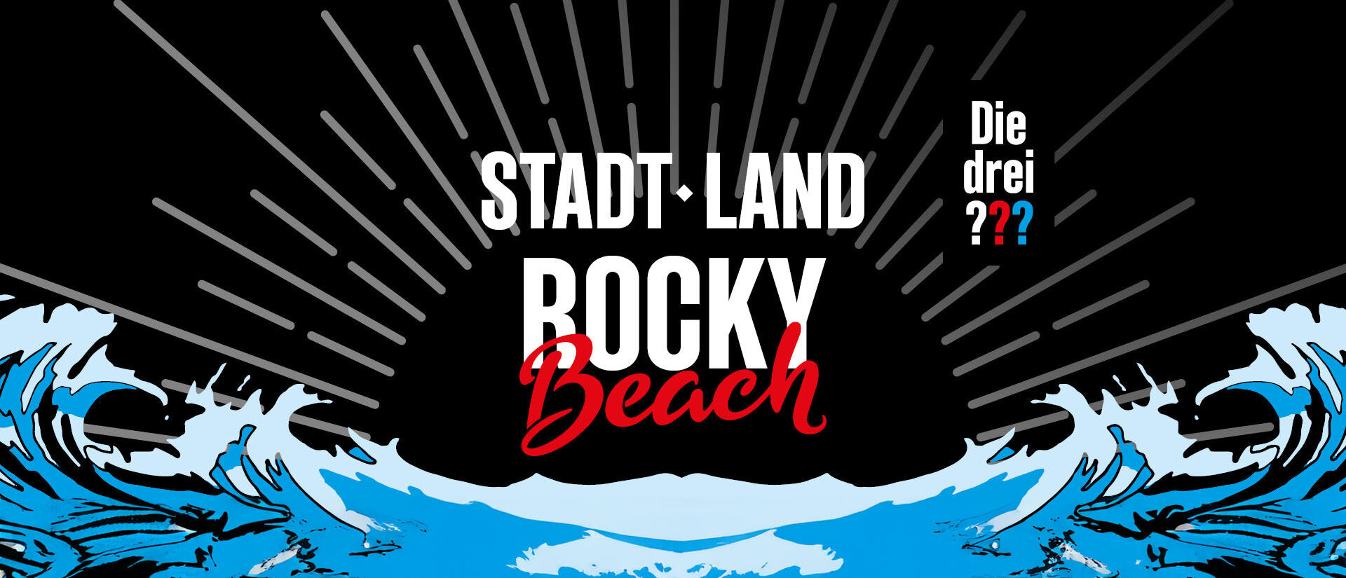 Die drei ???: Stadt – Land – Rocky Beach Banner