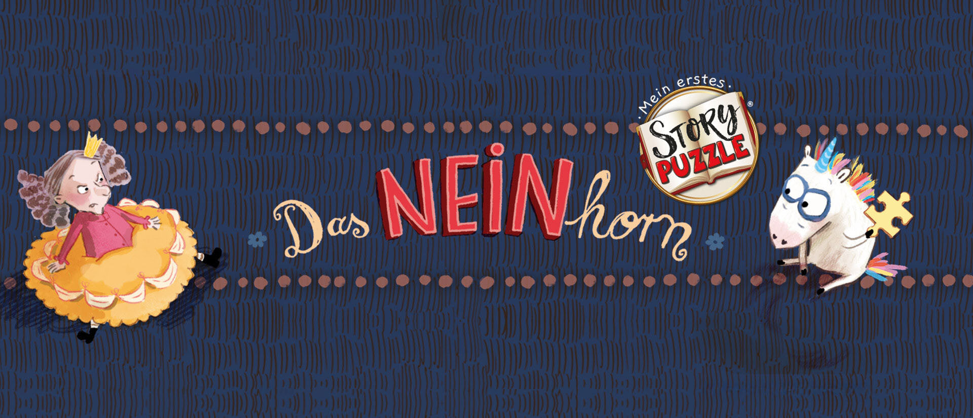 Mein erstes Story-Puzzle: Das NEINhorn Banner