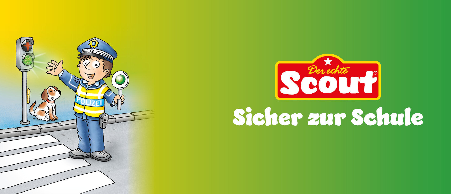 Scout Sicher zur Schule Banner