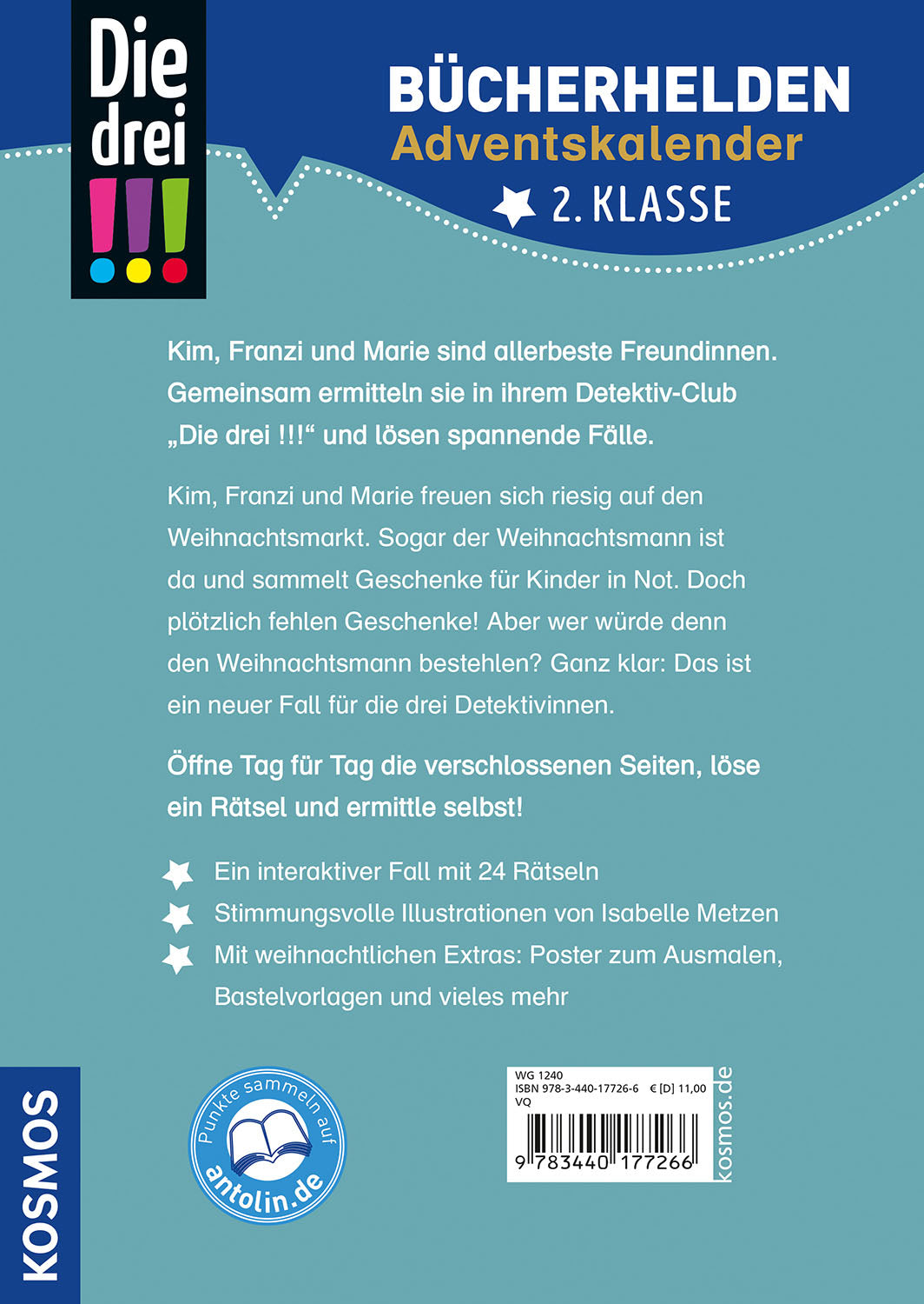 Die drei !!!, Bücherhelden 2. Klasse, Adventskalender, Geschenke gesucht!