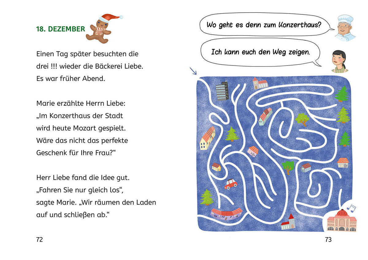 Die drei !!!, Bücherhelden 2. Klasse, Adventskalender, Der Lebkuchen-Fall