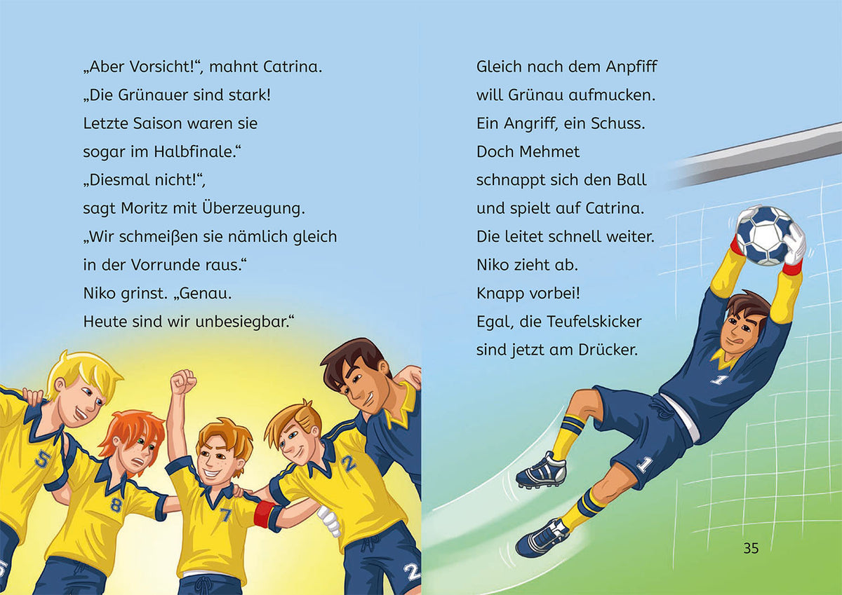 Teufelskicker, Bücherhelden 1. Klasse, Alle für einen