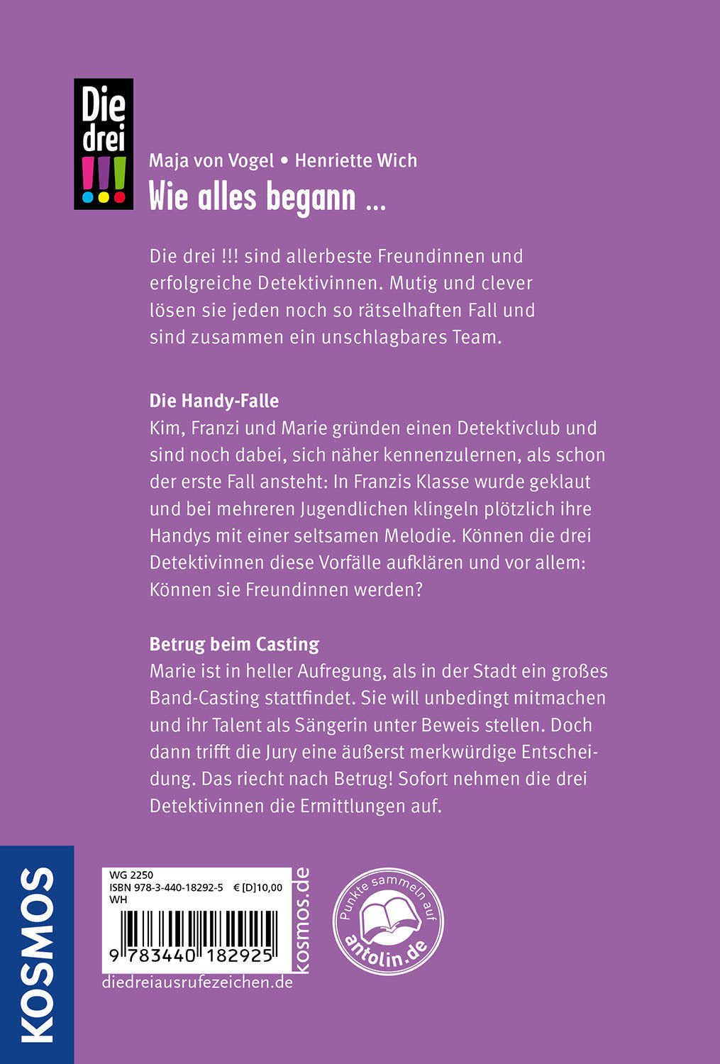 Die drei !!!, Die Handy-Falle / Betrug beim Casting (Doppelband)