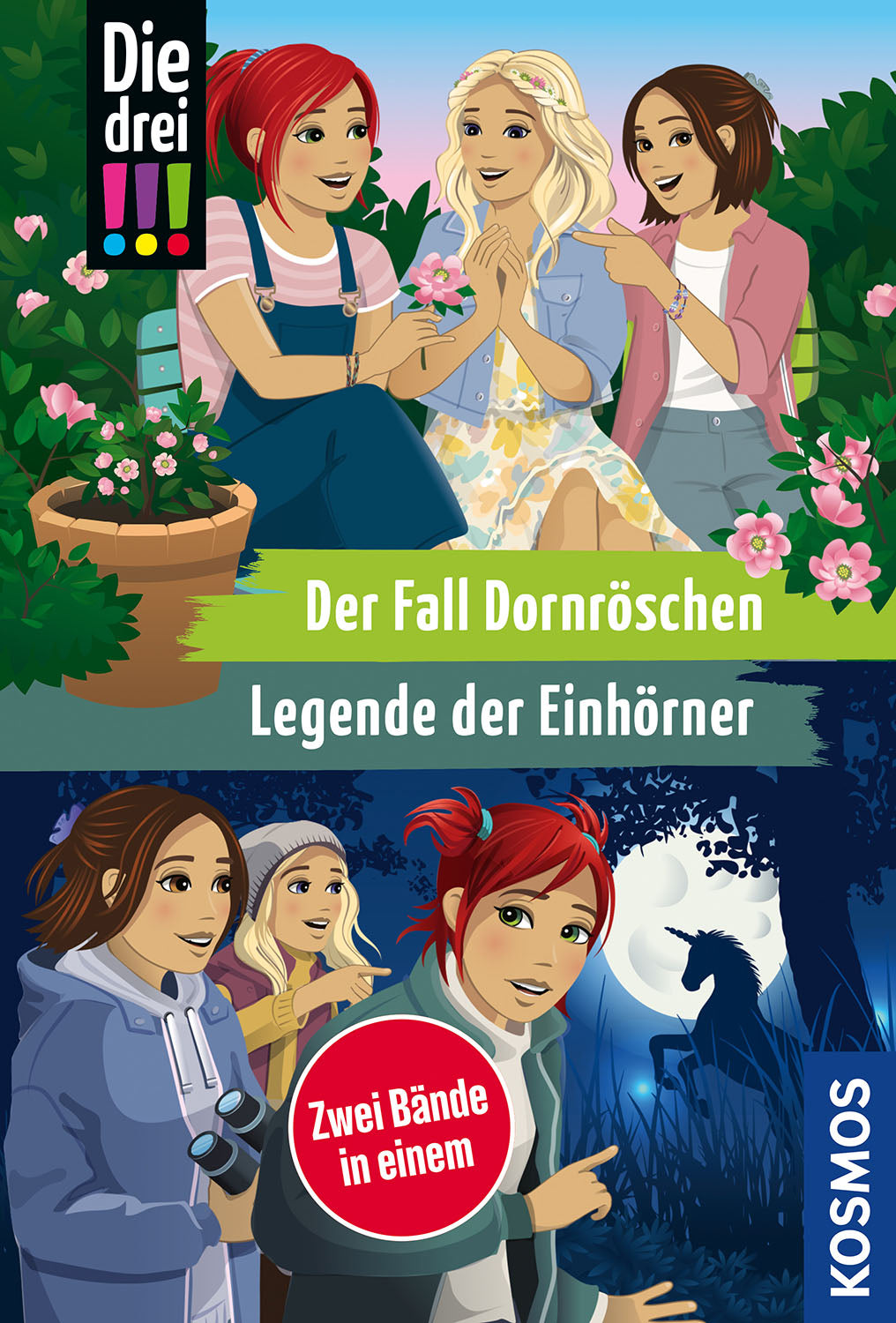 Die drei !!!, Legende der Einhörner / Der Fall Dornrösschen (Doppelband)
