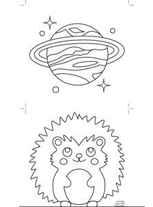 Motiv: Planet & Igel