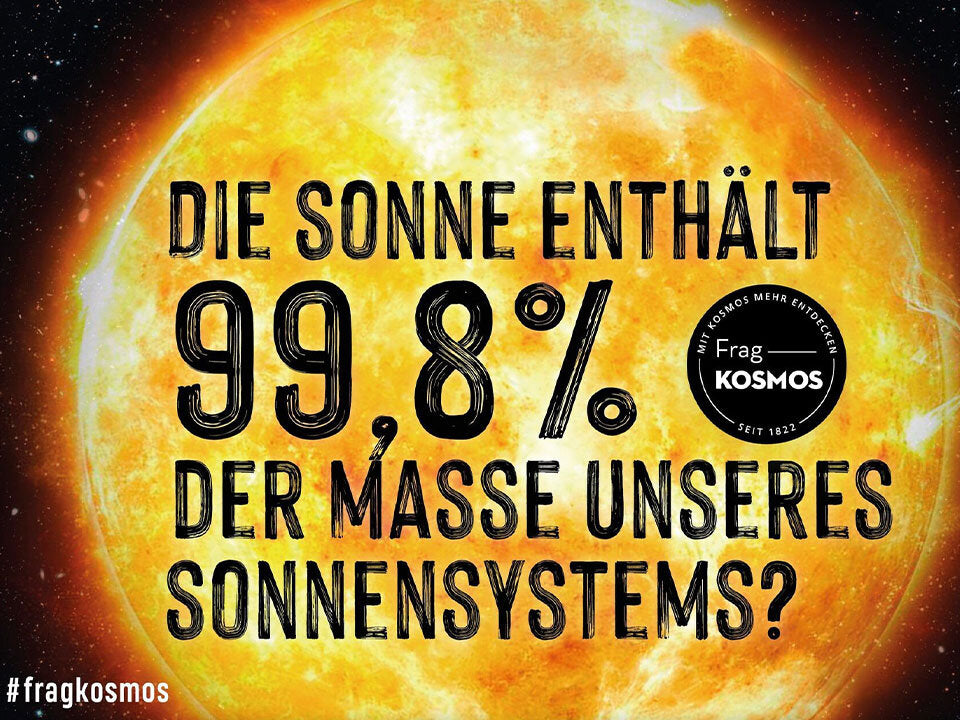 Die Sonne enthält 99,8% der Masse unseres Sonnensystems?