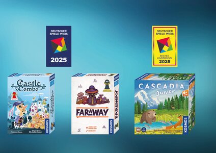 Deutscher Spiele Preis 2025: Drei KOSMOS Spiele unter den Top-Platzierten
