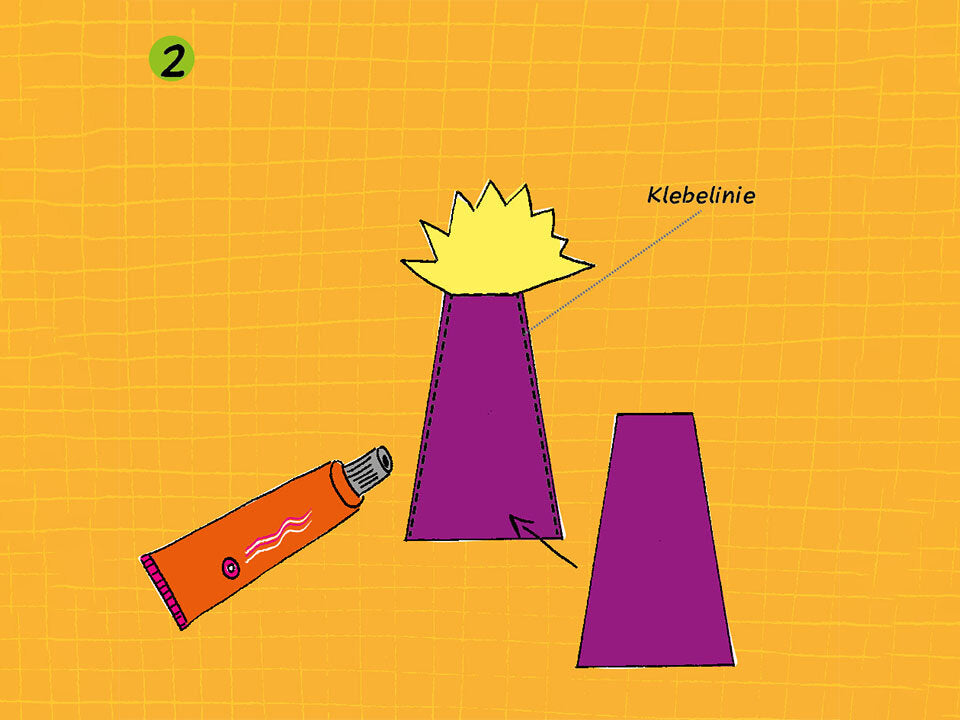 Schritt 2: Fingerpuppen zusammenkleben
