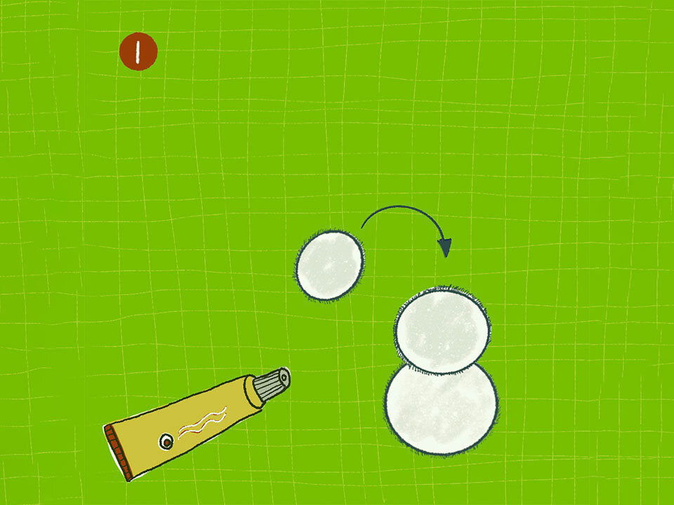 Schritt 1: Schneemann-Körper